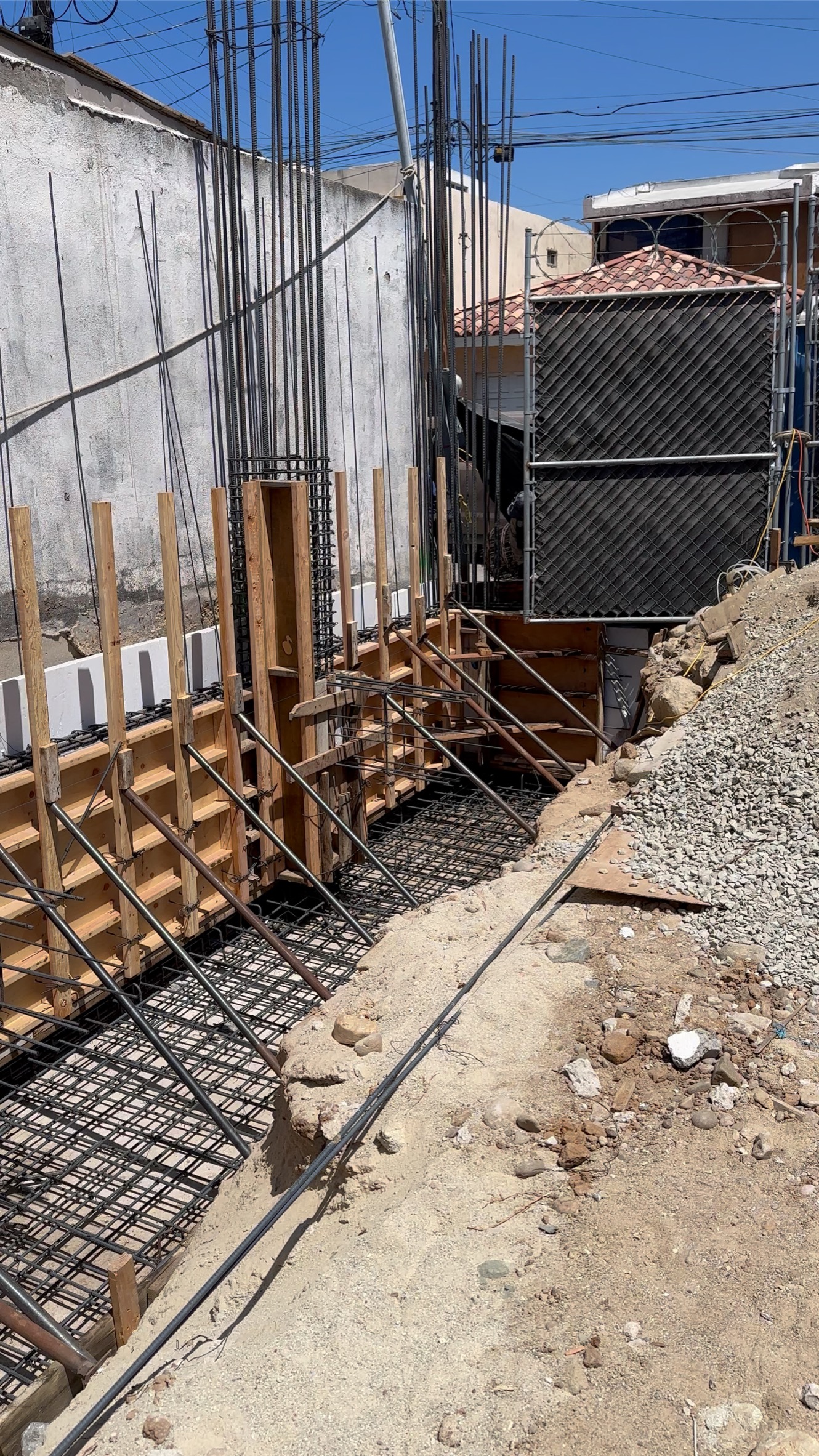 Cimentación y armado